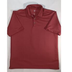 Nike Golf Sphere Dry Polo Shirt Large Red Performance Dri-Fit Taiwan tiget woods